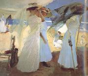 Joaquin Sorolla Under the Awning (Zarauz) (nn02) oil on canvas